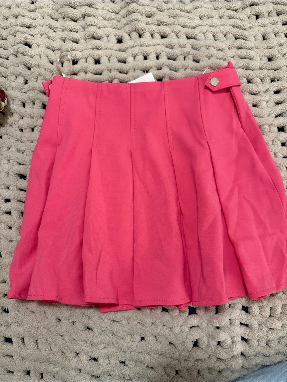 NWT Pleated Hot Pink Skirt